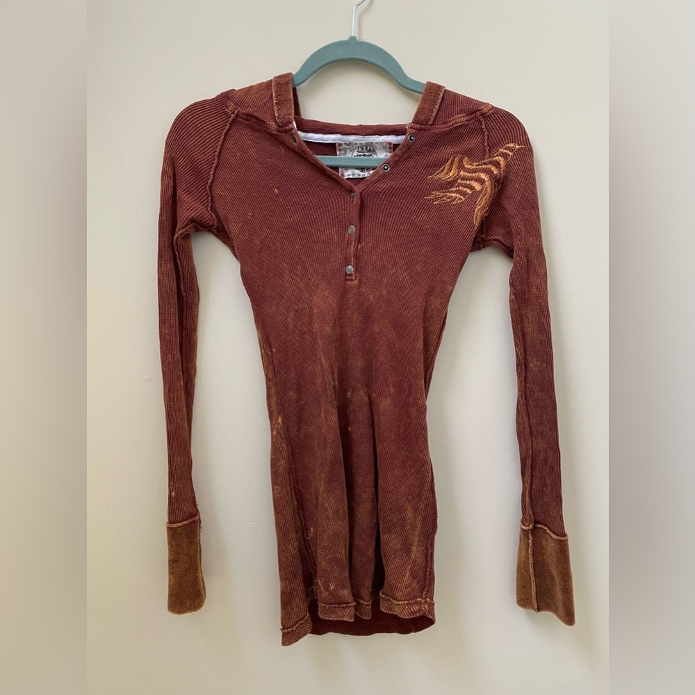 Thermal Hoodie Top